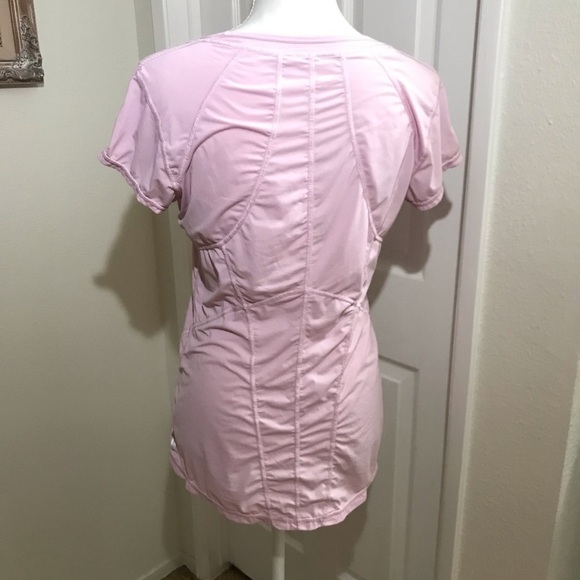 Zella Pink Yoga Exercise Top Sz Lg - Picture 2 of 7